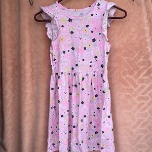 Girls Size 12 Rainbow/Flowers Dress